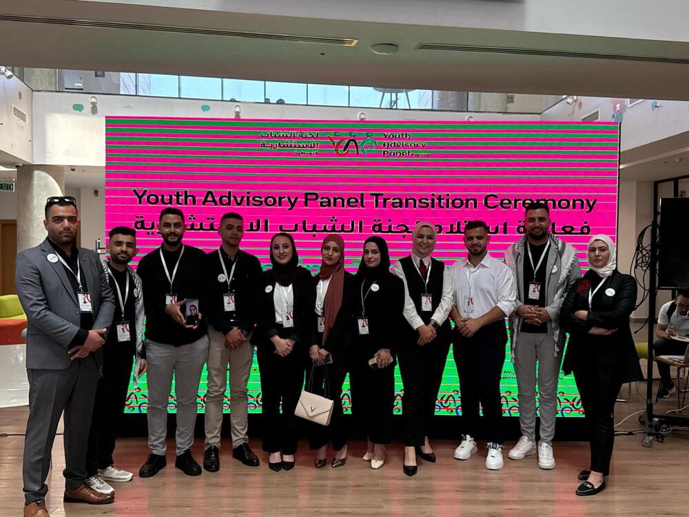 The new members of the Palestine Youth Advisory Panel (YAP) Second Cohort represent the West Bank, including East Jerusalem, and the Gaza Strip. Photo © UNFPA Palestine