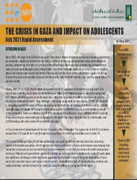 Crisis in Gaza and Impact on Adolescents, July 2021