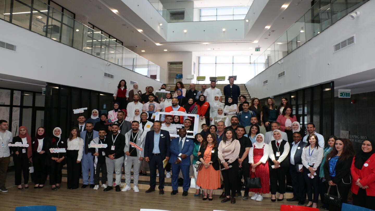 Youth Advisory Panel transition ceremony at Techno Park in the West Bank