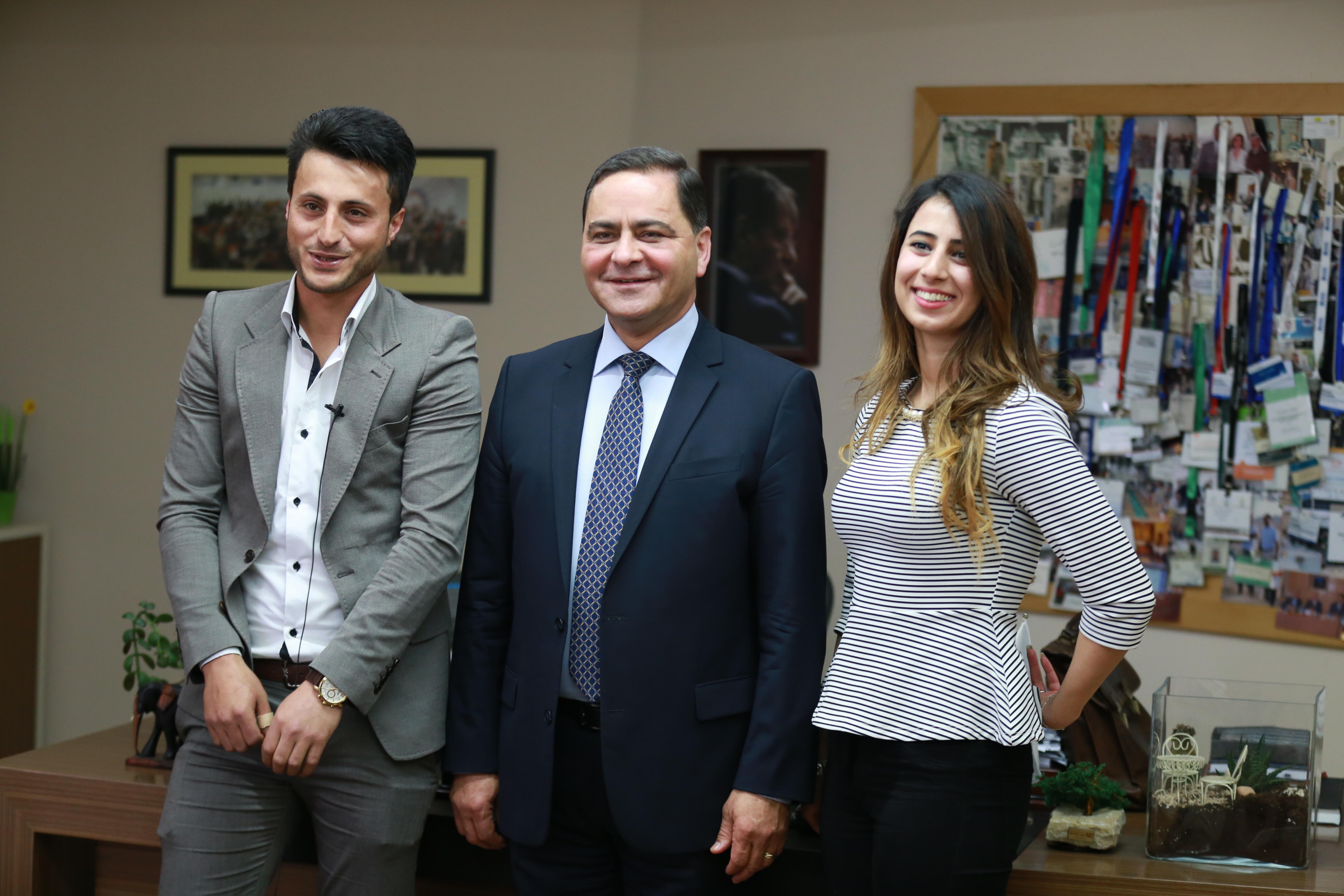 Dr. Samir Hleileh, Executive Director, PADICO Holdings, appoints two youth to be ED for one day