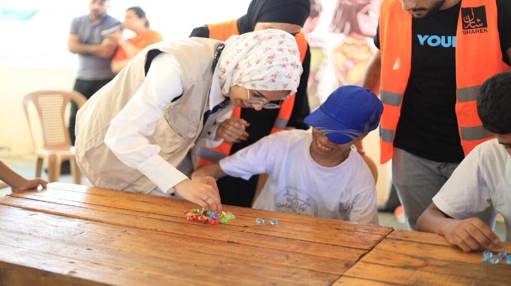 "I discovered a wonderful world with each of the children who I spent the camp with" Noor, Gaza