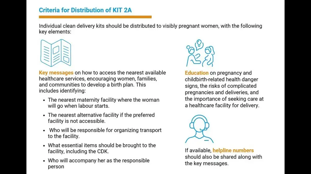 Individual Clean Delivery Kits Guidance Notes