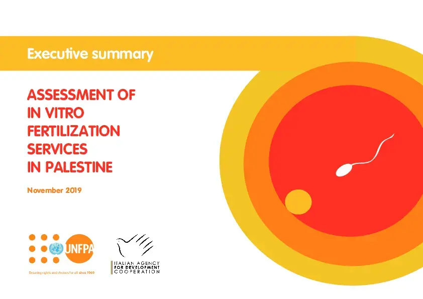 Assessment of In Vitro Fertilization Services in Palestine